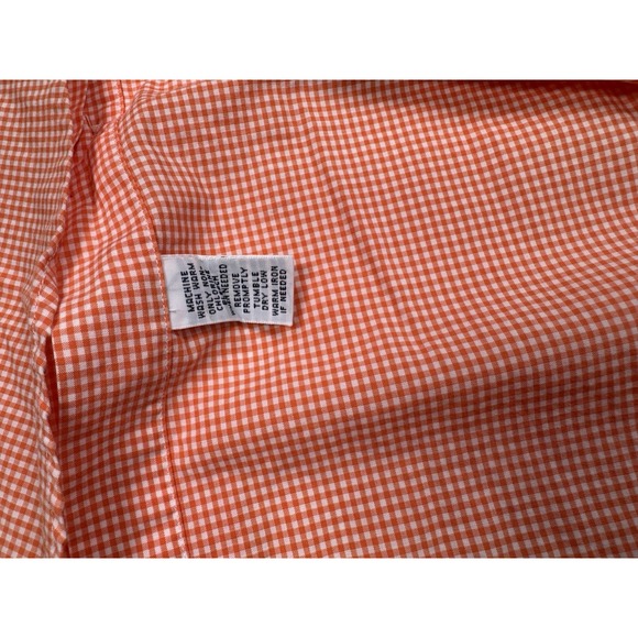 Ralph Lauren Shirt Large Salmon Button Down Lightweight Custom Fit Gingham Check - Picture 7 of 7